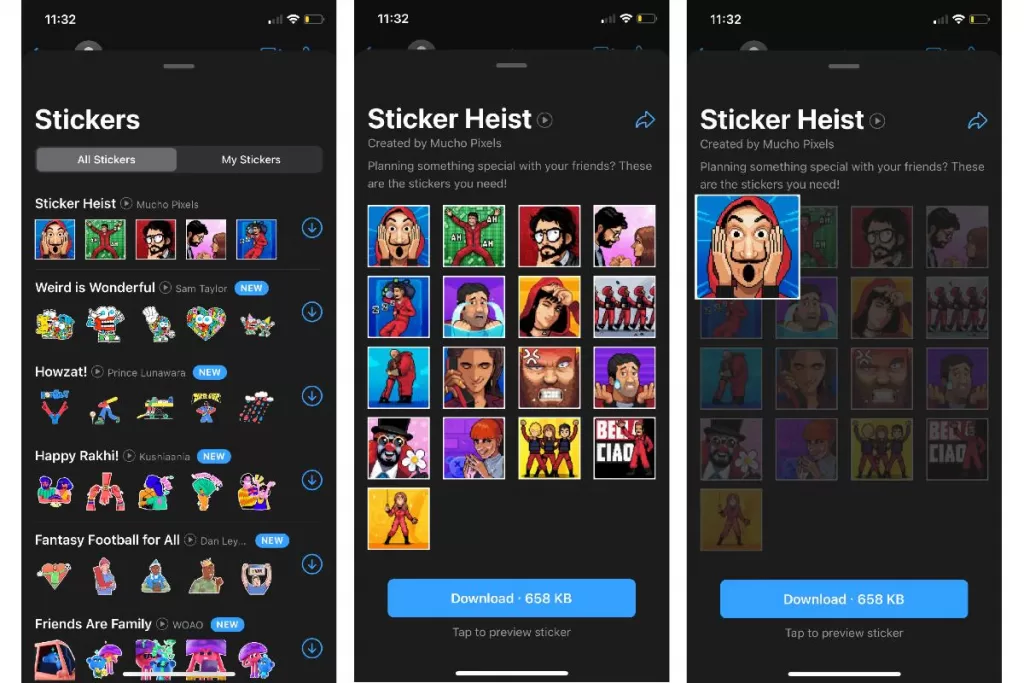 money heist whatsapp reactions sticker pack 